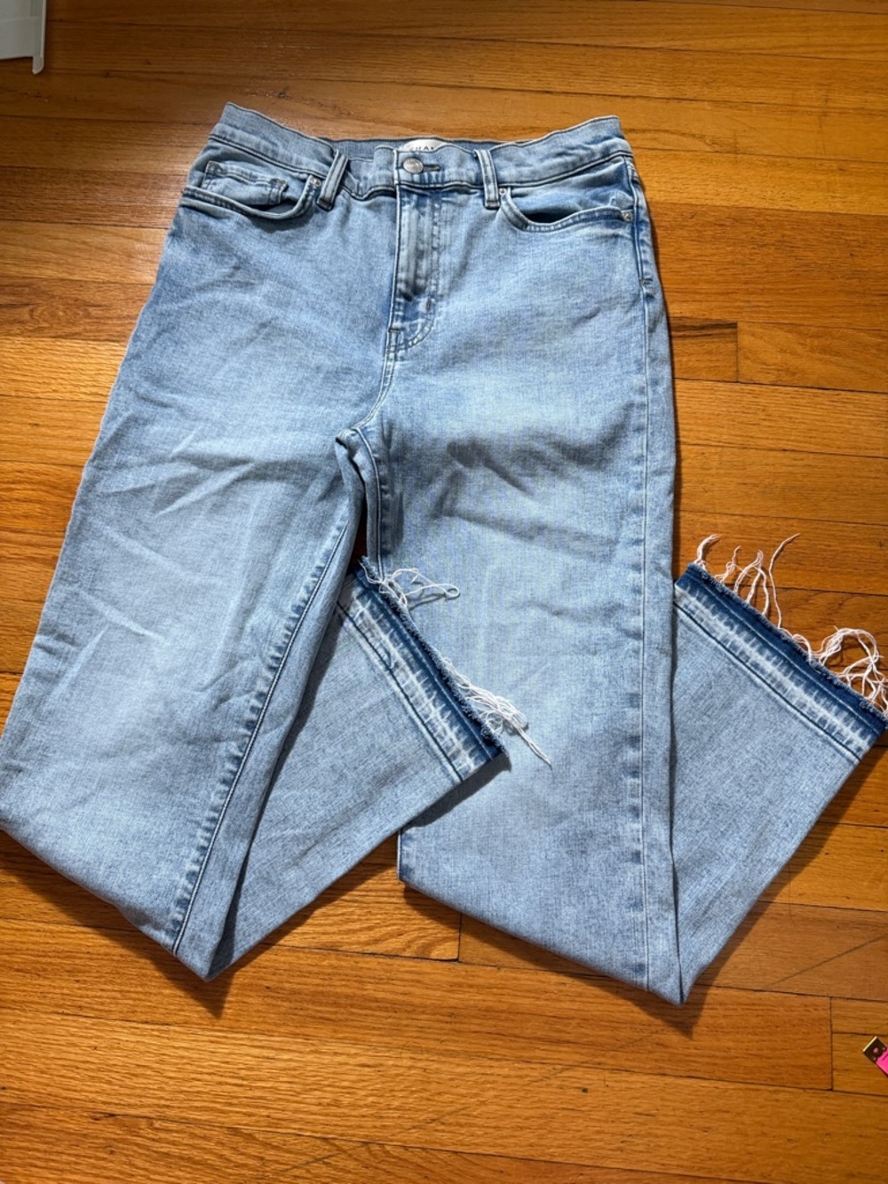 Frame Denim Light Blue Straight Leg Jeans